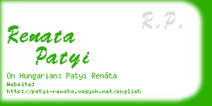 renata patyi business card